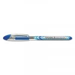 Schneider Slider Stick Ballpoint Pen, 0.8mm, Blue Ink, Blue/Silver Barrel, 10/Box