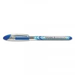 Schneider Slider Stick Ballpoint Pen, 1.4mm, Blue Ink, Blue/Silver Barrel, 10/Box