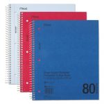 DuraPress Cover Notebook, 1 Subject, Medium/College Rule, Assorted Color Covers, 11 x 8.5, 80 Pages