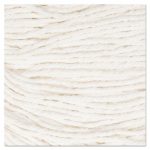 Super Loop Wet Mop Head, Cotton/Synthetic, Medium Size, White, 12/Carton