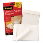 ScotchPad Label Protection Tape Sheets, 4 x 6, Clear, 25/Pad, 2 Pads/Pack