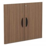 Alera Valencia Series Cabinet Door Kit For All Bookcases, 31.25" Wide, Modern Walnut