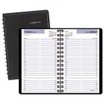 Daily Appointment Book with15-Minute Appointments, 8 x 4 7/8, Black, 2020