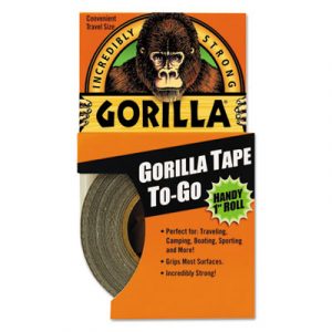 Gorilla Tape, Extra-Thick, All-Weather Duct Tape, 1" x 10yds, 1 1/2" Core, Black