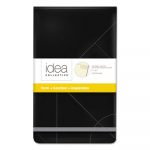 Idea Collective Journal, 1 Subject, Wide/Legal Rule, Black Cover, 5 x 8.25, 120 Pages