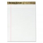 Second Nature Recycled Pads, Wide/Legal Rule, 8.5 x 11.75, White, 50 Sheets, Dozen