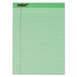 Prism + Colored Writing Pad, Wide/Legal Rule, 8.5 x 11.75, Green, 50 Sheets, 12/Pack