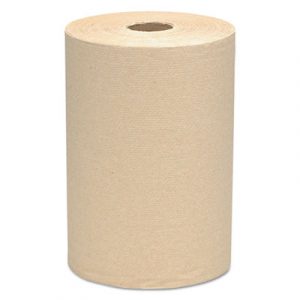 Essential Hard Roll Towel, 100% Recycled, 1.5" Core, 8 x 400 ft, Natural, 12/CT