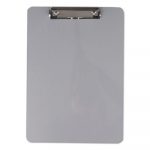 Aluminum Clipboard with Low Profile Clip, 1/2" Capacity, 8 x 11 1/2 Sheets
