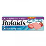 Ultra Strength Antacid Softchews, Strawberry, 6/Pack, 12 Packs/Box