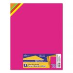 Premium Coated Poster Board, 11 x 14, Assorted, 5/Pack