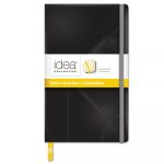 Idea Collective Journal, 1 Subject, Wide/Legal Rule, Black Cover, 8.25 x 5, 120 Pages