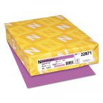 Color Cardstock, 65lb, 8.5 x 11, Planetary Purple, 250/Pack