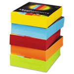 Color Paper - Five-Color Mixed Carton, 24lb, 8.5 x 11, Assorted, 250 Sheets/Ream, 10 Reams/Carton