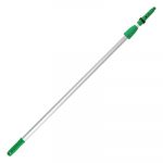 Opti-Loc Aluminum Extension Pole, 13ft, Two Sections, Green/Silver