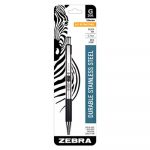 G-301 Retractable Gel Pen, Medium 0.7mm, Black Ink, Stainless Steel/Black Barrel