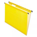 SureHook Hanging Folders, Letter Size, 1/5-Cut Tab, Yellow, 20/Box