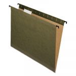 SureHook Hanging Folders, Letter Size, 1/5-Cut Tab, Standard Green, 20/Box