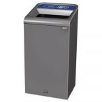 Configure Indoor Recycling Waste Receptacle, 23 gal, Gray, Paper