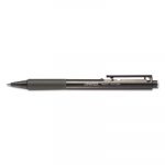 Smooth Grip Retractable Ballpoint Pen, Medium 1mm, Black Ink/Barrel, Dozen