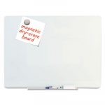 Magnetic Glass Dry Erase Board, Opaque White, 36 x 24