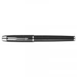 IM Premium Stick Roller Ball Pen Gift Box, 0.7mm, Black Ink, Black/Chrome Barrel
