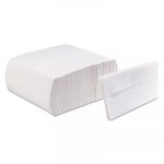 Tall-Fold Embossed Napkins, 1-Ply, White, 13 1/2 x 7, Paper, 9000/Carton
