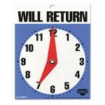 Will Return Later Sign, 5" x 6", Blue