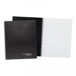 Wirebound Business Notebook Plus Pack, Wide/Legal Rule, Black, 11 x 8.88, 80 Pages, 2/Pack