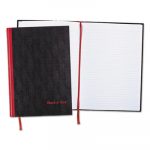 Casebound Notebook Plus Pack, Medium/College Rule, Black, 11.75 x 8.25, 96 Pages, 2/Pack