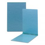 Top Opening Pressboard Report Cover, Prong Fastener, 11 x 17, Blue