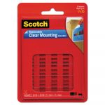 Mounting Squares, Precut, Removable, 11/16" x 11/16", Clear, 35/Pack
