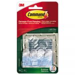 All Weather Hooks and Strips, Plastic, Small, 16 Clips & 20 Strips/Pack