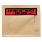 Top Print Self-Adhesive Packing List Envelope, 4.5 x 5.5, Clear, 1,000/Box