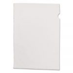 See-In File Jackets, Letter Size, Clear, 50/Box