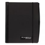 Accents Business Notebook, Wide/Legal Rule, Black Cover, 9.5 x 6.88, 100 Pages