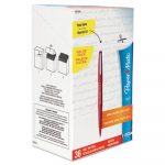 Point Guard Flair Bullet Porous Point Stick Pen, 1.4mm, Red Ink/Barrel, 36/Box