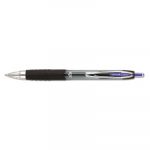 Signo 207 Retractable Gel Pen, 0.7mm, Purple Ink, Smoke/Black/Purple Barrel, Dozen
