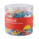 Colored Push Pins, Plastic, Assorted, 3/8", 400/Pack