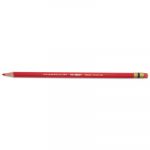 Col-Erase Pencil w/Eraser, Carmine Red Lead/Barrel, Dozen