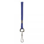 Rope Lanyard with Hook, 36", Nylon, Blue