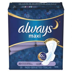 Maxi Pads, Extra Heavy Overnight, 20/Pack