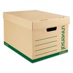 Recycled Record Storage Box, Letter/Legal, 12 x 15 x 10, Kraft, 12/Carton