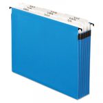 SureHook Nine-Section Hanging Folder, Letter Size, 8 Dividers, 1/5-Cut Tab, Blue