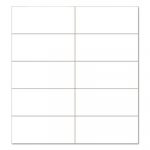 Dry Erase Magnetic Tape Strips, White, 2" x 7/8", 25/Pack