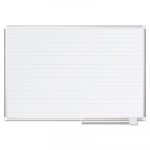 Ruled Planning Board, 48 x 36, White/Silver