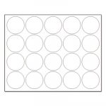 Interchangeable Magnetic Board Accessories, Circles, White, 3/4", 20/Pack