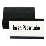 Magnetic Card Holders, 3"w x 1 3/4"h, Black, 10/Pack