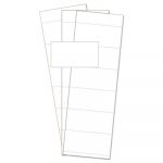 Data Card Replacement, 3"w x 1 3/4"h, White, 500/PK