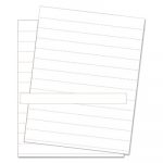Data Card Replacement Sheet, 8 1/2 x 11 Sheets, White, 10/PK